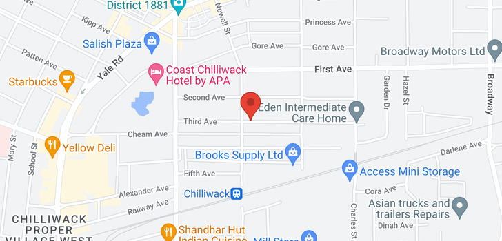 map of 46111 THIRD AVENUE